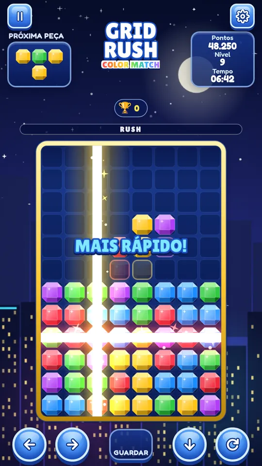 Tela do Grid Rush